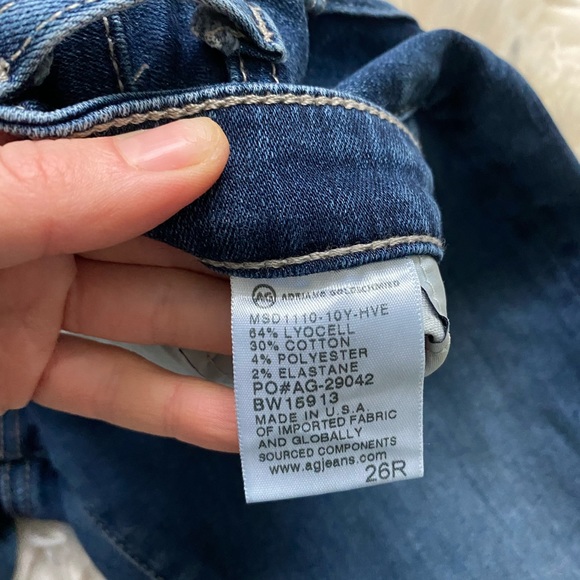 AG Adriano Goldschmied The Stilt Cigarette Leg Jeans size  26. Like new - Picture 15 of 16